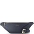  Bologna Leather Sac banane Cuir véritable 31 cm Modéle navy