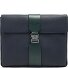  Materia Sac pour homme Cuir véritable 22 cm Modéle black