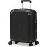 Aegis 4 roulettes Trolley de cabine S 55 cm avec soufflet d'extension Modéle black