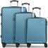  Paradise 2.0 4 roulettes Set de valises 3 pièces avec soufflet d'extension Modéle glacier blue