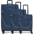  taska Set de valises à 4 roulettes 3pcs avec soufflet extensible Modéle navy