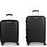  Queens 4 roulettes Set de valises 2 pièces avec soufflet d'extension Modéle negro