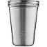  Gobelet en acier inoxydable 4pcs. Modéle steel