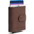  Hollis Porte-monnaie Protection RFID Cuir véritable 10 cm Modéle dark taupe