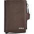  Northon Porte-monnaie Protection RFID Cuir véritable 9 cm Modéle dark brown