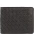  Porte-monnaie Woven en cuir 11 cm Modéle schwarz