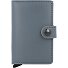  Miniwallet Étui pour cartes de crédit Protection RFID Cuir véritable 6.5 cm Modéle ice blue