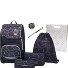  Ergoplus Set de cartables 8 pièces Modéle black grey