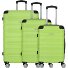  Rhodos 4 roulettes Set de valises 3 pièces Modéle sz-lime