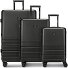  Hanoi 4 roues Set de valises 3 pièces avec soufflet d'extension Modéle black