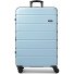  Miami 4 roulettes Trolley L 75 cm avec soufflet d'extension Modéle light blue