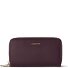  Bologna Leather XL Double Zip-Around Porte-monnaie RFID Cuir 20 cm Modéle burgundy