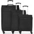  Melbourne 3.0 Set de valises à 4 roulettes 3pcs avec soufflet extensible Modéle black
