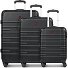 Amplar Evo 4 roues Set de valises 3 pièces avec soufflet d'extension Modéle black