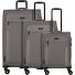  Travel Line 9704 4 roues Set de valises 3 pièces avec soufflet d'extension Modéle grey