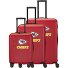  travelite x NFL 4 roues Set de valises 3 pièces avec soufflet d'extension Modéle kansas city chiefs