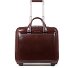  Blue Square 2 roues Valise business Cuir véritable 37 cm Compartiment ordinateur Modéle mahogany