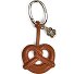  Portes-clés en forme de bretzel en cuir, 12 cm Modéle gold