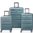  Air Armour 4 roues Set de valises 3 pièces avec soufflet d'extension Modéle gruen