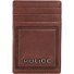  PT16-08536 Porte-cartes de crédit en cuir 7 cm avec pince à billets Modéle brown