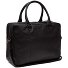  Wax Pull Up Porte-documents Cuir 41 cm Compartiment pour ordinateur portable Modéle black