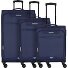  Street Roll 4 roulettes Set de valises 3 pièces avec soufflet d'extension Modéle navy