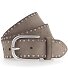  Ceinture à rivets en cuir Modéle taupe | 80 cm