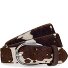  Ceinture Cuir Modéle dunkelbraun-offwhite | 105 cm