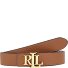  Ceinture réversible Cuir Modéle lauren tan dark brown | 75 cm