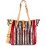 Manici Sac de shopper 31 cm Modéle righe blu-rosso