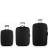  Orbit 2 roulettes Set de valises 3 pièces avec soufflet d'extension Modéle Black