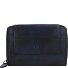  Destressed Porte-monnaie Protection RFID Cuir 13.5 cm Modéle navy blue