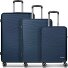  Dallas 3.0 Set de valises à 4 roulettes 3 pièces avec soufflet d'extension Modéle dark blue