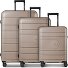  Essentials 11 4 roues Set de valises 3 pièces avec soufflet d'extension Modéle taupe