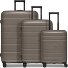  Essentials 11 4 roues Set de valises 3 pièces avec soufflet d'extension Modéle taupe
