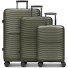  Shine 4 roues Set de valises 3 pièces avec soufflet d'extension Modéle dark olive