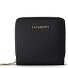  Bologna Leather Medium Porte-monnaie Zip-Around en cuir 10 cm Modéle black