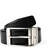  Ceinture réversible Cuir Modéle black-mocca | individuell kürzbar