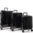  Elite Fashion 4 roues Set de valises 3 pièces avec soufflet d'extension Modéle black leopard