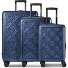 Florence 4 roues Set de valises 3 pièces avec soufflet d'extension Modéle navy