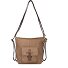  Urban Poets Baily Sac à bandoulière Cuir véritable 35 cm Modéle spicy ginger