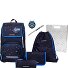  Ergoplus Set de cartables 8 pièces Modéle black blue