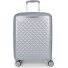  Queens 4 roulettes Trolley de cabine S 54 cm avec soufflet d'extension Modéle plata