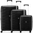  Skyline 2.0 4 roulettes Set de valises 3 pièces avec soufflet d'extension Modéle nero