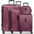  Essentials 14 Set de valises à 4 roulettes + Beautycase 4 pcs. avec soufflet extensible Modéle aubergine metallic