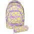  Milo Set de cartables 2 pièces Modéle flores lila