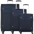  Citybeat 4 roulettes Set de valises 3 pièces avec soufflet d'extension Modéle navy blue