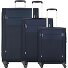  Citybeat 4 roulettes Set de valises 3 pièces avec soufflet d'extension Modéle navy blue