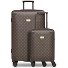  Set de valises à 4 roues Palermo S + L Modéle dark brown 1