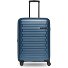  Collection 04 THE MEDIUM + 4 roulettes Trolley M 66 cm avec soufflet d'extension Modéle navy blue-metallic